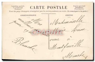 Festa do primeiro ano — Mademoiselle Marie Laron — editor M.T.I.L. n° 3555 — Verso