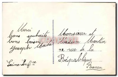 Menina em traje de inverno — Calife, n° 290 — Boa Ano — Verso