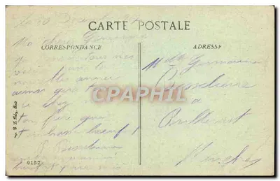 Arranjo de flores coloridas — Boa Ano — Carte postale Bilhete postal antigo 9157 — Verso