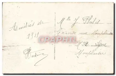 Mujer en piel — Feliz Año — Irisa, n°2538 — Reverso