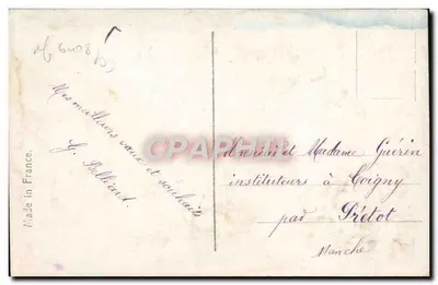 Menina segurando um abeto de Natal — Boa Ano — REX 4553 — Verso
