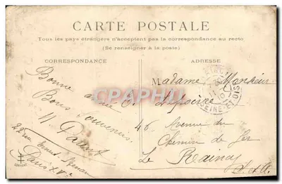 Enfant avec bouquet — scène de Noël — éditeur 'CIRARD' n° 73113 — Reverso