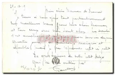 Gałązki hawranu — krajobraz zachodzącego słońca — wydawca A. Noter, nr 2972 — Rewers