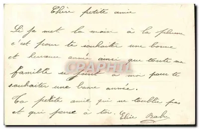 Homem de terno — com buquê e texto 'Bonne Année' — editor desconhecido, n°35 — Verso