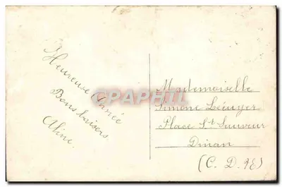 Deux jeunes filles — scène hivernale avec boîte aux lettres — n° 532 — Verso