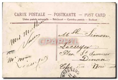 Criança com relógio — Boa Ano — República Francesa — Verso
