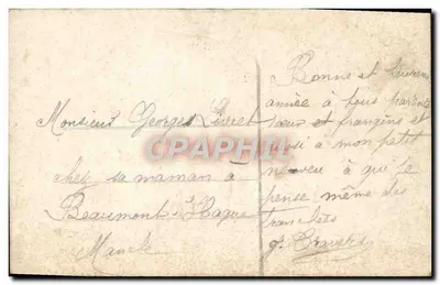 Dziecko z bukietem — Szczęśliwy Nowy Rok — wydawca M. Noury, nr 560 — Rewers