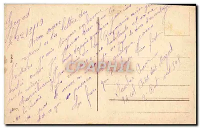 Coppia en traje de noche — bajo un árbol florecido — editor Lüaport, n°307 — Reverso
