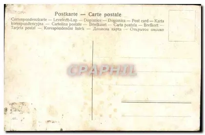 Stara pocztówka Fantazja Kobieta Oświadczenie — Rewers