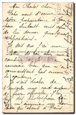 Młody para patrząc na kwiat — T. Corbe Lila — Rewers