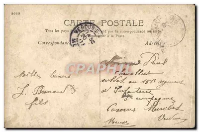 Domingo parisiense — Quando se trabalhou, Durante seis dias inteiros, Vamos para a campina, No domingo para se descansar — editor não visível — Verso