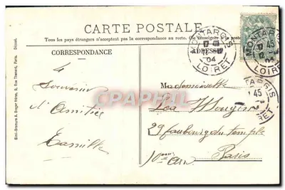 O Cardápio do Amor — Série 4 — Sini-Bromure & Bruger frères, Paris — Verso