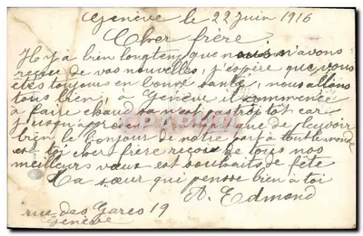 Bukiet kwiatów — Szczęśliwego Dnia — Mesange 824 — Rewers