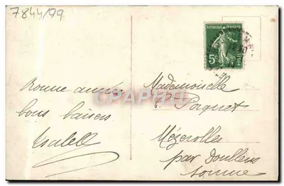 Grupo de jóvenes en invierno — editor Graphi, n° 7844/99 — Reverso