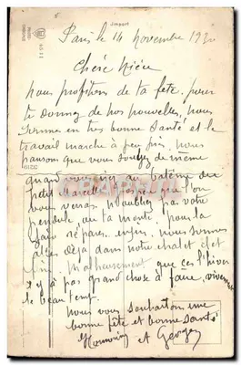 Cottage in un paesaggio fiorito — editore non visibile, numero di serie non leggibile — Verso
