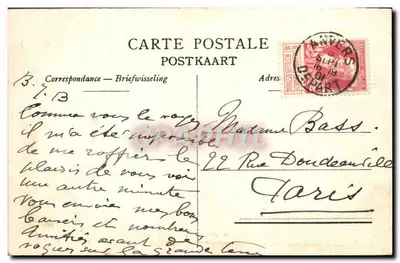 Anvers — Panorama Portu i Zatoki — G. Hermans, wyd., Anvers, N. 12 — Rewers