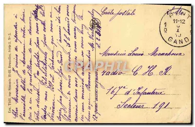 Gand — Stacja Świętego Piotra — wydawca Leus, seria 3 — Rewers