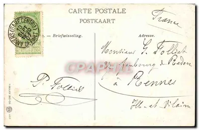 Hôtel de Ville — miejsce publiczne z statuą — Nivelles — Rewers