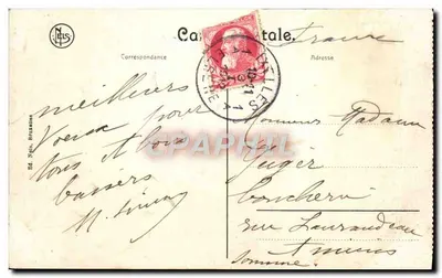 Bruxelas — Estação do Norte e Praça Roglier — Ed. Neels — Verso