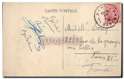 Namur — Conflito das rios Sambre e Meuse — Distribuição — Verso