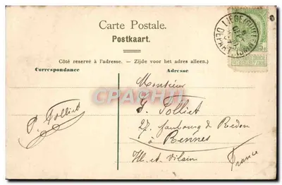 Liège — A Universidade — Wilhelmi Hoffmann A.-G., Dijon — n° B 6515 — Verso