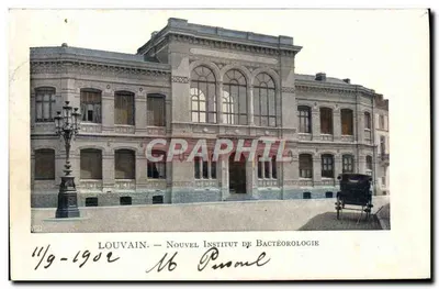 Louvain — Novo Instituto de Bactériologia — Imprensa Hérault