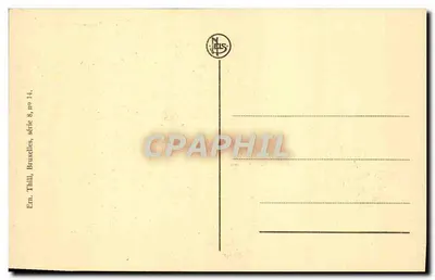 Liège - Square Nolger et rue Pierreuse — éditeur Thill, Bruxelles, série 8, n° 14 — Rewers