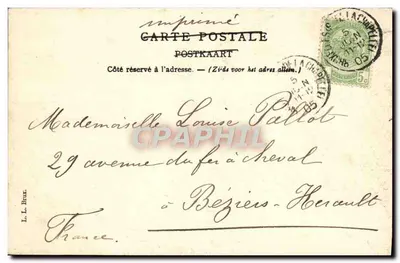 75º Aniversário da Bélgica — 1830-1905 — editor L. L. Brux — Verso