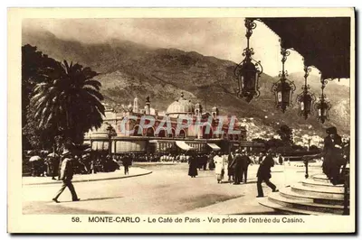 Monte-Carlo - O Café de Paris - Vista tirada da entrada do Casino — Edição Ma.Ja. - N°58