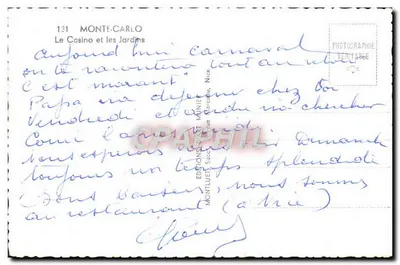 Monte-Carlo — Kasyno i Ogrody — Wydawnictwo Munier, n°131 — Rewers