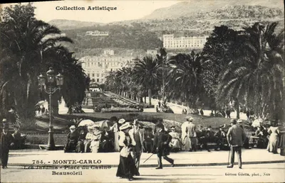 Monte-Carlo — Ogród — Plac Kasyna — Wydawnictwo Giletta, fot., Nice