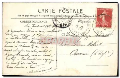 Monaco — Het Kasteel van de Prins — Editeurs Civette Parigine, Nizza, n°40 — Achterkant