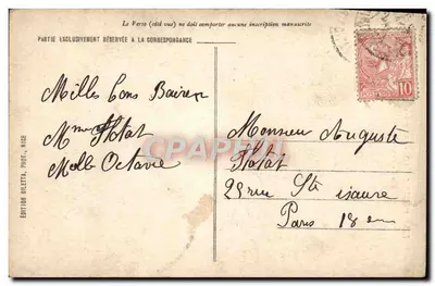 Monte-Carlo — Kasyno i ogród — Wydawnictwo Giletta, Nice, nr 725 — Rewers