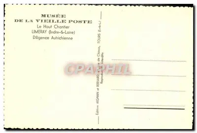Diligência Austriaca — Museu da Velha Correio — Limeray (Indre-et-Loire) — Verso