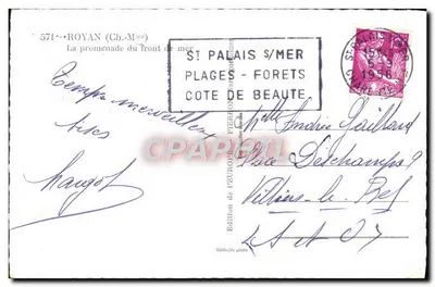Saint-Palais-sur-Mer — La promenade du Front de mer — Édition de l'Europe — Verso