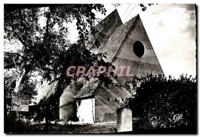 Igreja de Fort-Mahon — Vista do edifício com seu campanário e oculus — Cap