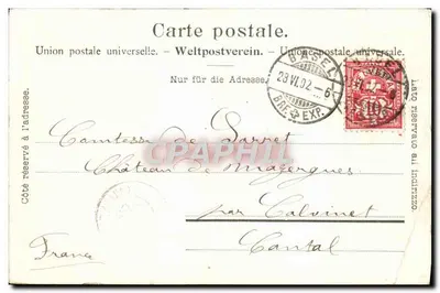 Basel - Das Rathaus — edición Burgy, lit. Saint-Imier, n° 3120 — Reverso