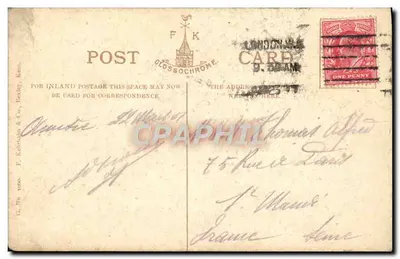 Tower Bridge — Londres — editor F. Kedrman & Co. n° 6004 — Verso