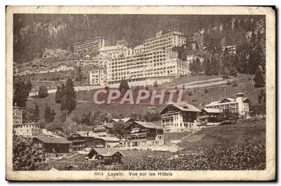 Leysin — Vista dos Hotéis — Maison B. Benéreaux, Lausanne