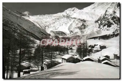 Saas-Fee 1790 m — Allalinhorn - Alphubel - Feegletscher — editor E. Klopferstein