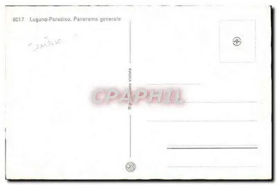 Lugano-Paradiso — ogólny widok — wydawca Alfa, nr 8017 — Rewers