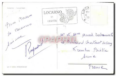 Locarno - Lungolago — visão aérea — Verso
