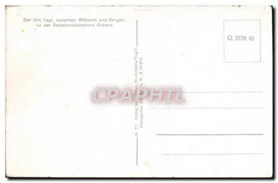 Musikstadt Klingenthal/Saale — vista aérea — Joost-Karte Nr. 77 — Verso