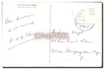 Rohrdorf w Allgäu — miejsce wypoczynku 748 m n.p.m. — ECHT FOTO — Rewers