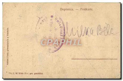 Nikola Šubić Zrinski — ritratto in bianco e nero — editore Franj gimnazijalaca u Visokom, Vienna — Verso