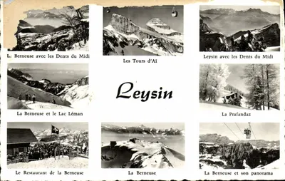 Bilhete postal moderno Leysin
