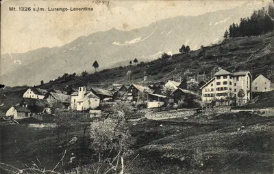 Lurengo-Leventina — village en montagne à 1326 m — éditeur non identifié