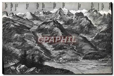 Widok z powietrza Alp - Haute-Savoie — Marcel Rouge, Lausanne, nr 2644