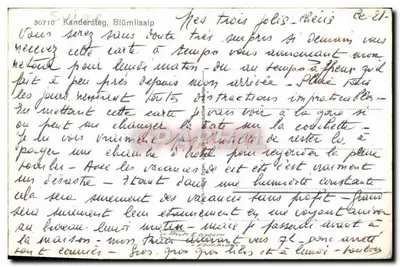 Kandersteg, Blümlisalp — widok zimowy — Prof. E. Eyder — Rewers