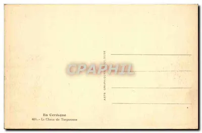 Il Caos di Targasonne — In Cerdagna — Arts Graphiques Coulouise, n° 461 — Verso